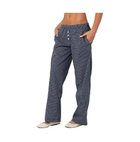 Edikted Women's Ellery Checkered Pants