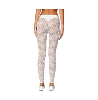 Edikted Women's Sheer Lace Leggings