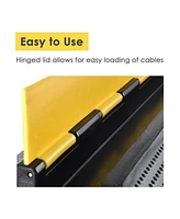 1 Channel Cable Protector Ramp Wire Cover Guard Pvc Traffic Speed Bump 2 Packs