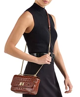 Brahmin Rosa Melbourne Embossed Leather Crossbody Bag