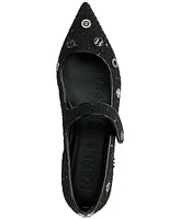 Karl Lagerfeld Paris Women's Vicci Embellished Mary Jane Flats