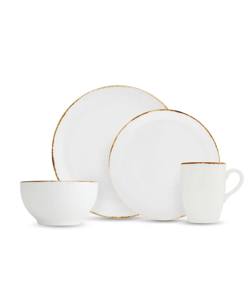 Fortessa Salt 16 Pc. Dinnerware Set, Service for 4