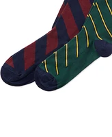 Polo Ralph Lauren Men's 2-Pk. Diagonal Stripes Slack Socks