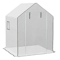 Streamdale Furniture 1 Piece Walk-in Greenhouse Cover (55x56x75in), Roll-up Door, Mesh Windows