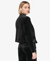 Karl Lagerfeld Paris Women's Collarless Open-Front Jacket