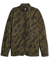 G-Star Raw Men's Straight-Fit Camouflage Shirt Jacket