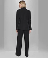 Karl Lagerfeld Paris Womens One Button Tuxedo Jacket Long Sleeve Blouse Tuxedo Pants