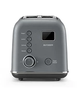 Buydeem Colorful Metal 2-Slice Automatic Toaster