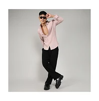 Men's Blush Self-Design Striped Shirt