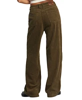 Rvca Juniors' Coco High-Rise Corduroy Pants