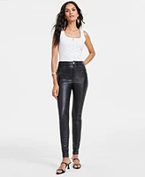 I.n.c. International Concepts Women's Faux-Leather Skinny Pants, Created for Macy's