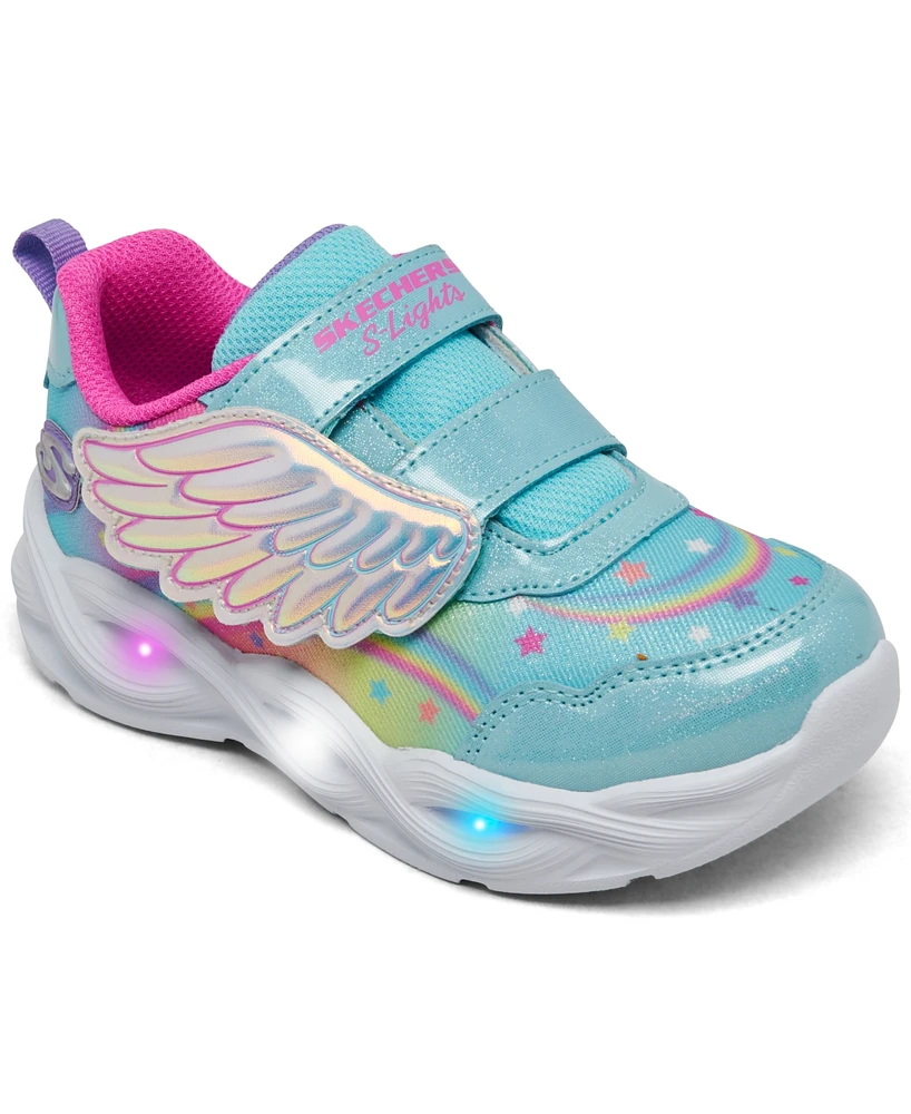 Skechers Toddler Girls S Lights: Twisty Glow Light-Up Fastening Strap Casual Sneakers from Finish Line