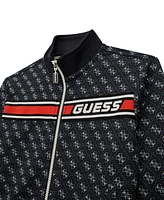 Guess Big Boy Collared Active Quatro G Zip-Up Top