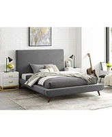Loft Lyfe Alaric Linen Platform Bed Full