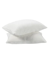 Costway 2Pack Shredded Memory Foam Bed Pillows Bamboo Rayon Cooling Cover 28''x18''