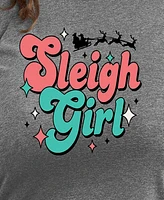 Hybrid Apparel Plus Sleigh Girl Graphic T-shirt