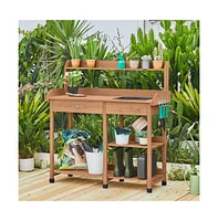 Yaheetech 47.6 H Wood Potting Bench