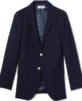 Lands' End Men's School Uniform Tailored Fit Hopsack Blazer