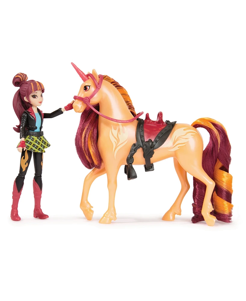 Unicorn Academy Valentina Cinder Set with 2 Riding Toys