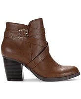 Style & Co Women's Zetaa Strappy Belt-Heel Booties, Created for Macy's