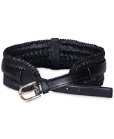 Michael Kors Braided Leather 2-in-1 Belt Set