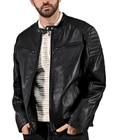 Frye Men's Cafe Racer Nappa Leather Jacket