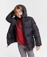 Calvin Klein Big Boys Long Puffer Jacket T Shirt Slim Fit Pants