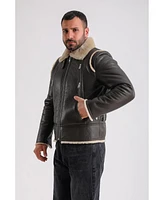 Furniq Uk Men's Premium Black Leather Jacket - British Craftsmanship