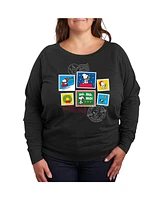 Hybrid Apparel Trendy Plus Peanuts Holidays Graphic Pullover T-shirt