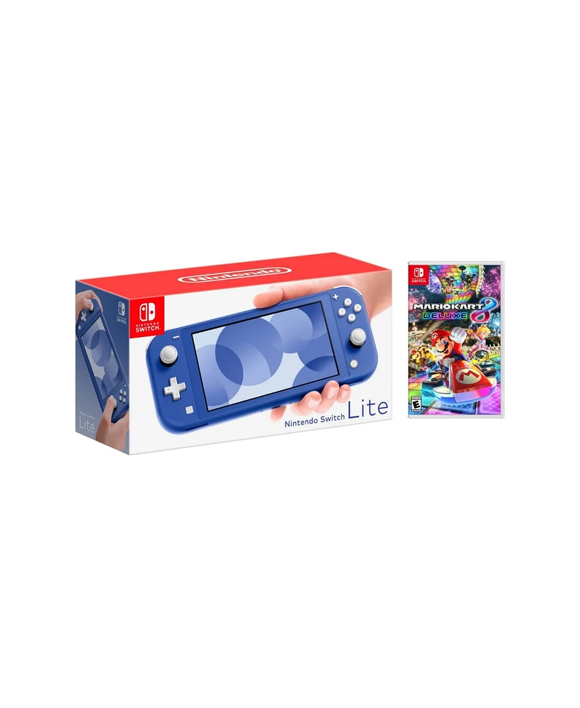 Nintendo Switch Lite Bundle With Mario Kart 8 Deluxe Game