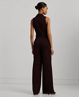 Lauren Ralph Women's Chain-Trim Stretch Jersey Jumpsuit