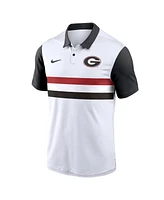 Nike Men's White Georgia Bulldogs Primetime Campus Vapor Performance Polo