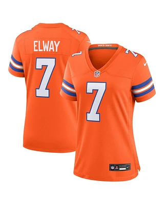 Nike Men's and Women's John Elway Orange Denver Broncos Mile High Collection 1977 Throwback Player Game Jersey