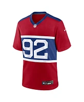 Nike Men's Michael Strahan Century Red New York Giants Alternate Retired Player Game Jersey