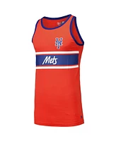 New Era Men's Orange York Mets Jersey Ringer Tank Top