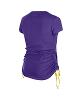 New Era Women's Purple Minnesota Vikings Ruched Side T-Shirt