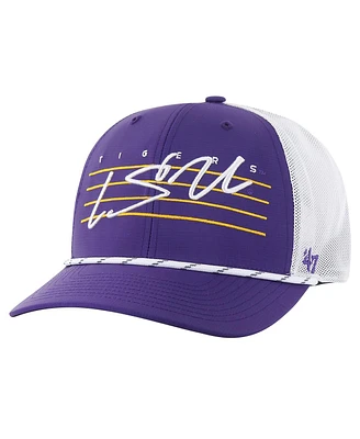 '47 Brand Men's Purple Lsu Tigers Downburst Trucker Adjustable Hat