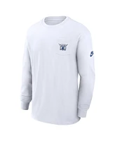 Nike Men's White Kentucky Wildcats Legacy Max90 Pocket Long Sleeve T-Shirt