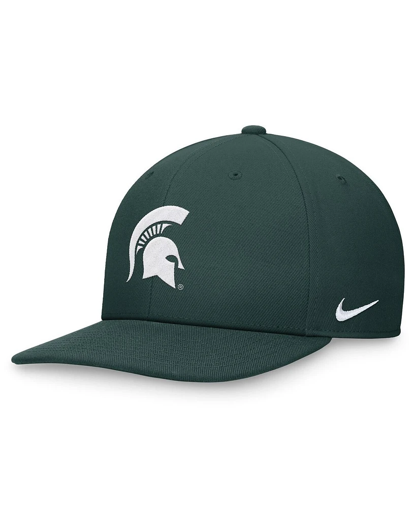 Nike Men's Green Michigan State Spartans On-Field Pro Bill Snapback Hat