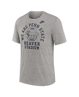 Nike Men's Heather Gray Penn State Nittany Lions Legacy Local Tri-Blend T-Shirt