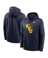 Nike Men's Navy West Virginia Mountaineers Legacy Logo Club Fleece Pullover Hoodie