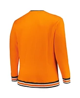 New Era Men's Orange Cincinnati Bengals Big Tall Pullover Sweatshirt