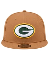 New Era Men's Tan Green Bay Packers Color Pack 9FIFTY Snapback Hat with Side Patch