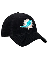 New Era Men's Black Miami Dolphins Corded 9TWENTY Adjustable Hat