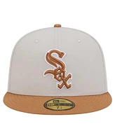 New Era Men's Khaki/Brown Chicago White Sox Two-Tone Color Pack 59FIFTY Fitted Hat