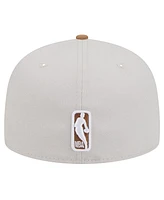 New Era Men's Cream/Tan Los Angeles Lakers Color Pack 59FIFTY Fitted Hat