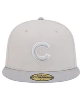 New Era Men's Khaki/Gray Chicago Cubs Two-Tone Color Pack 59FIFTY Fitted Hat