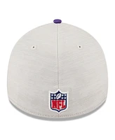 New Era Men's Stone/Purple Minnesota Vikings 2024 Sideline Historic 39THIRTY Flex Hat