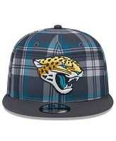 New Era Men's Gray Jacksonville Jaguars 2024 Sideline Statement 9FIFTY Snapback Hat