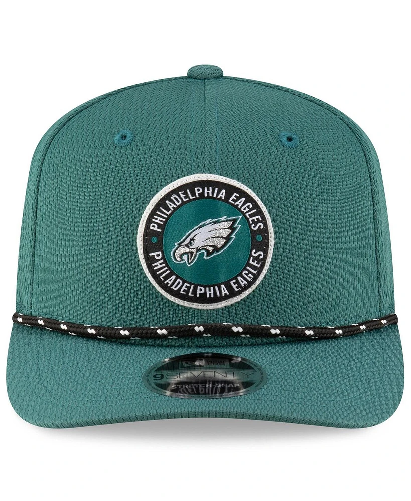 New Era Men's Midnight Green Philadelphia Eagles 2024 Sideline 9SEVENTY Stretch-Snap Hat